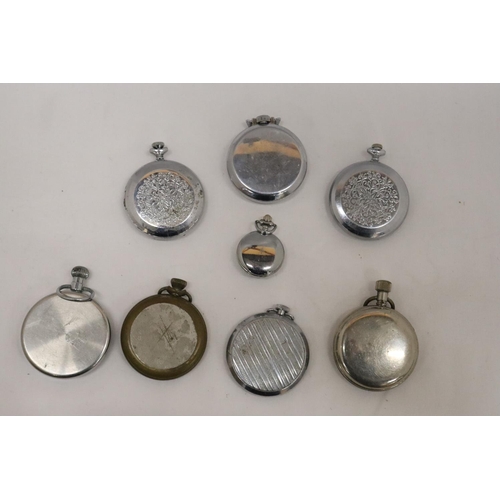 174 - A COLLECTION OF SEVEN VINTAGE POCKET WATCHES