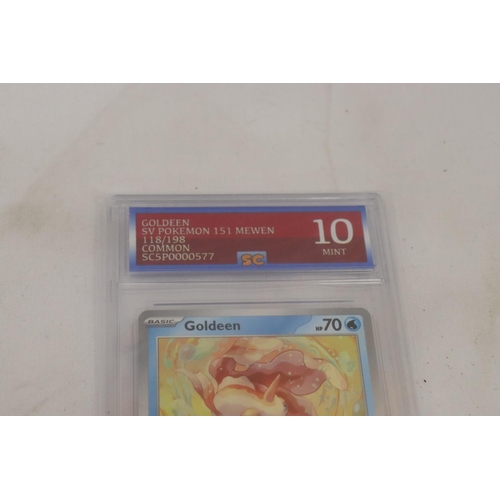 226 - A GRADED POKEMON 10/10 MINT GOLDEEN