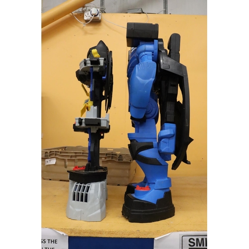 233 - TWO LARGE BATMAN TRANSFORMER FIGURES, 28 INCHES HIGH