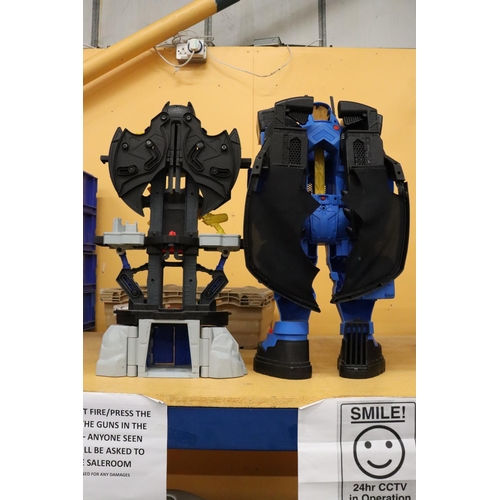 233 - TWO LARGE BATMAN TRANSFORMER FIGURES, 28 INCHES HIGH