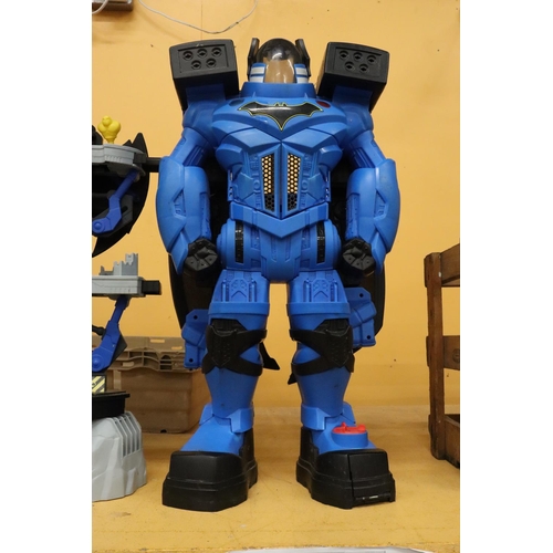 233 - TWO LARGE BATMAN TRANSFORMER FIGURES, 28 INCHES HIGH