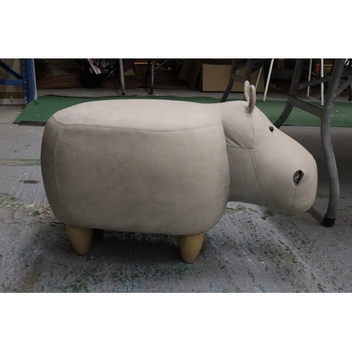 236A - A HIPPOPOTAMUS FOOTSTOOL - AS NEW