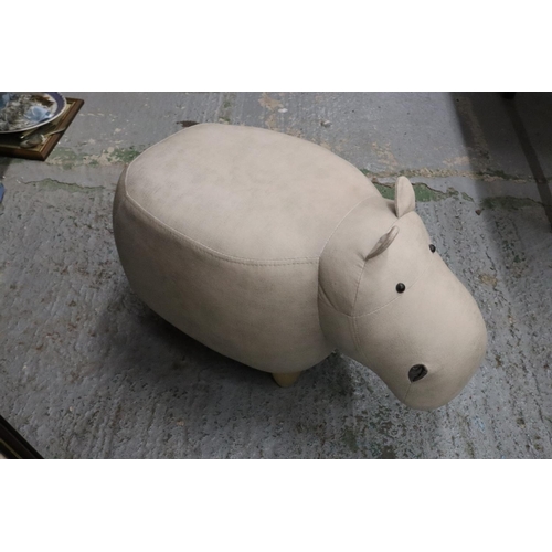 236A - A HIPPOPOTAMUS FOOTSTOOL - AS NEW