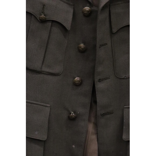 237 - A ROYAL ARTILLERY MAJOR'S JACKET WITH SECOND WORLD WAR MEDAL RIBBONS