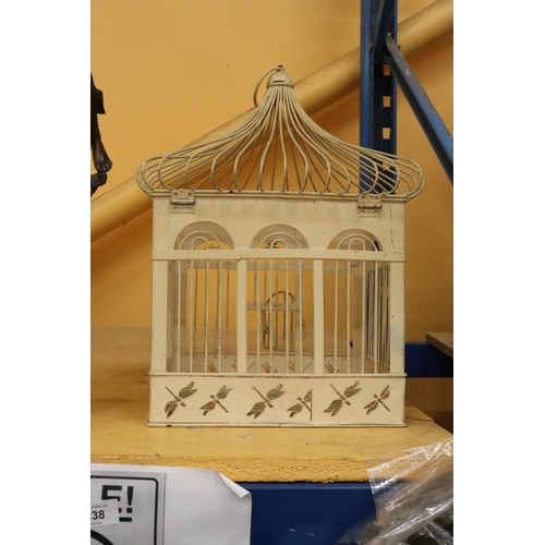 238 - A VINTAGE BIRD CAGE