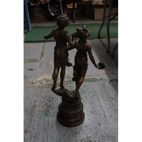 239 - A LARGE BRASS COLOURED FIGURE A/F