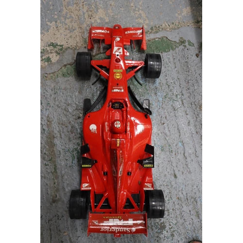 244 - A LARGE FORMULA ONE FERRARI RACING CAR 37 INCH LONG