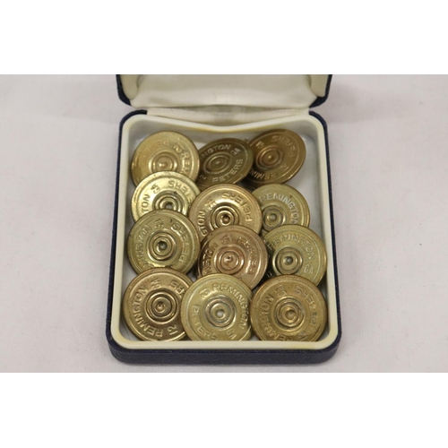 259 - A SET OF TWELVE REMINGTON TWELVE GAUGE SHOTGUN BUTTONS