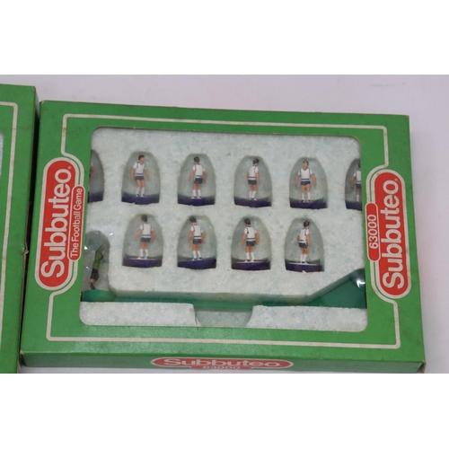 280 - TWO BOXED VINTAGE SUBBUTEO TEAMS 654 SPURS AND 642 ARSENAL