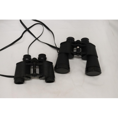 282 - TWO PAIRS OF BINOCULARS SUPER ZENITH 20 X 50 AND FIELD GLASSES 8 X30