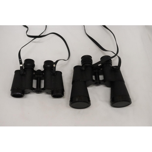 282 - TWO PAIRS OF BINOCULARS SUPER ZENITH 20 X 50 AND FIELD GLASSES 8 X30