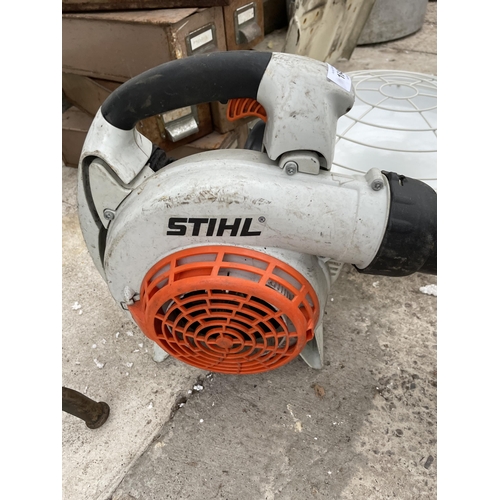 1649 - A STIHL PETROL LEAF BLOWER BOODY FOR SPARES AND REPAIRS