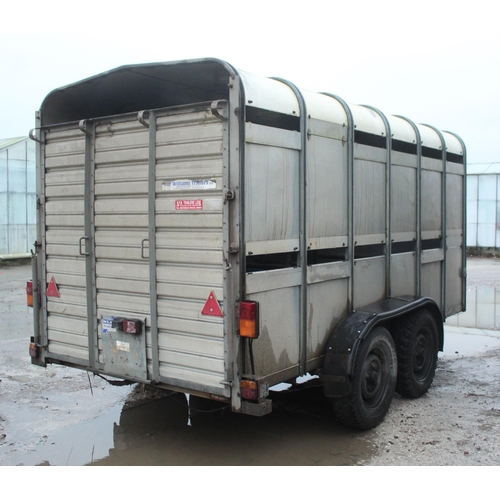 213 - IFOR WILLIAMS TA510 LIVESTOCK TRAILER TWIN AXEL + VAT