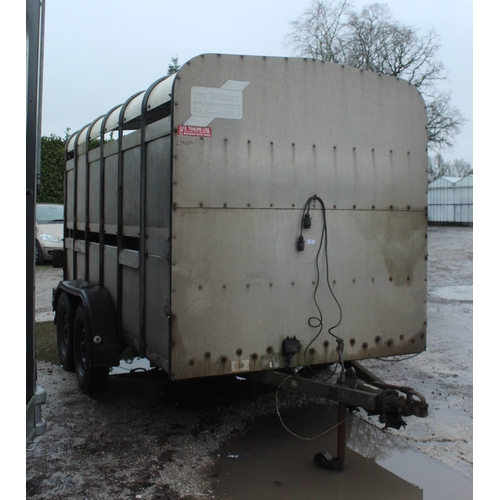 213 - IFOR WILLIAMS TA510 LIVESTOCK TRAILER TWIN AXEL + VAT