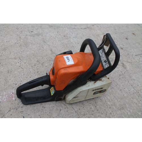 1498 - A STIHL MS170 CHAINSAW  NO  VAT