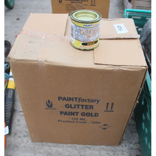 1525 - 48 GOLD GLITTER PAINT  NO  VAT