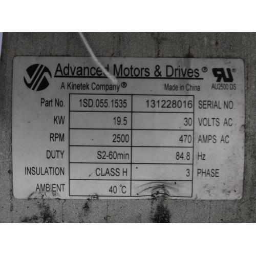 1529 - A 3 PHASE ELECTRIC MOTOR WORKING ORDER  NO  VAT