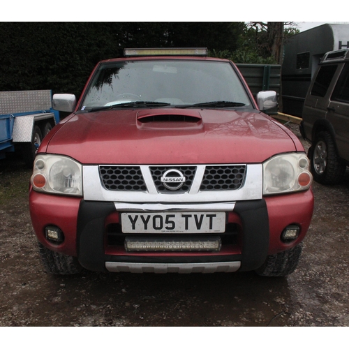 192 - NISSAN NOVARA YY05TVT FIRST REG 2005 MOT MAY 2024 APPROX 90000 MILES 2 LED LIGHT BARS ,LED SPOT LIGH... 