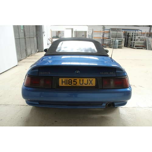 193 - LOTUS ELAN SE TURBO CONVERTABLE H185UJX FIRST REG 1990 WITH V5 APPROX 49000 MILES BEEN IN A PRIVATE ... 