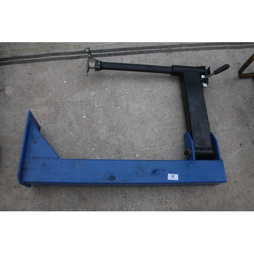 57 - 2 SWING ARMS FOR TYRE MACHINE IN WORKING ORDER  NO VAT