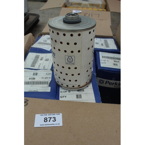 873 - 18 PERKINS FUEL FILTERS  + VAT