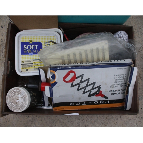 880 - BOX OF SPANNERS/WOOD CARVING/EXTENSION CABLE & SOLAR PANEL - NO VAT