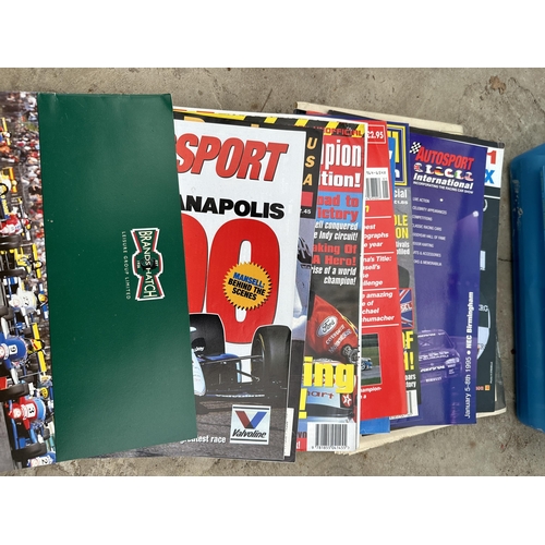 1958 - AN ASSORTMENT OF MOTORSPORT ITEMS TO INCLUDE PROGRAMMES AND POSTERS ETC