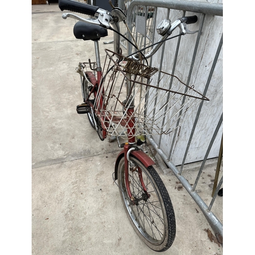 1965 - A RETRO LADIES SHOPPER BIKE WITH BASKET