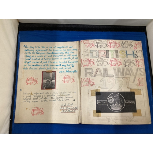 35 - A 1957 BRITISH RAIL TRAINSPOTTERS RECORD BOOK