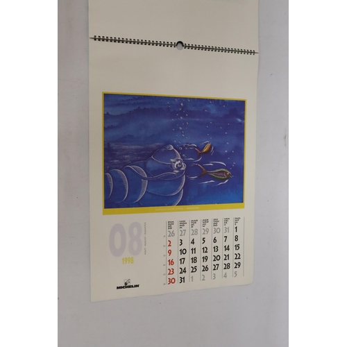 323 - A LARGE MICHELIN CENTENIAL CALENDAR, 1898-1998