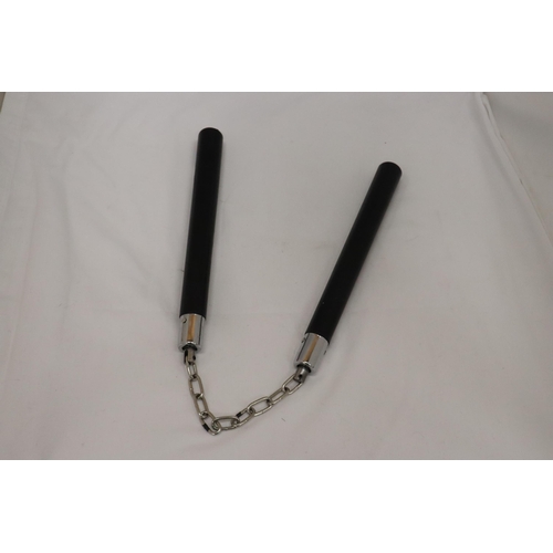 329 - A PAIR OF NUNCHAKU