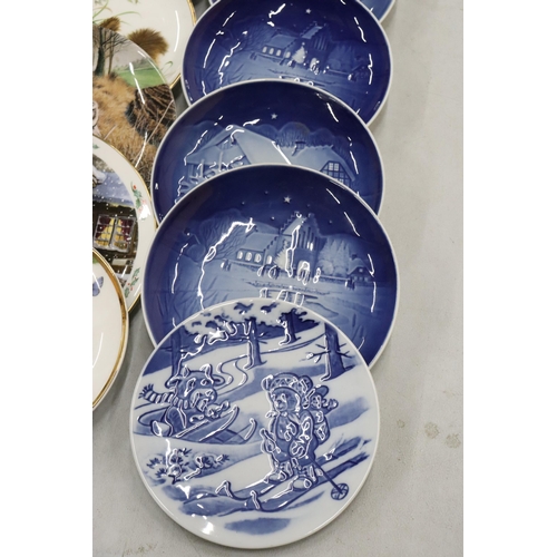 330 - A LARGE COLLECTION OF CABINET PLATES TO INCLUDE BING & GRONDAHL, DENMARK, BRADEX RUSSIAN FAIRYTALE, ... 