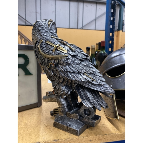 79 - A STEAM PUNK STYLE OWL FIGURE