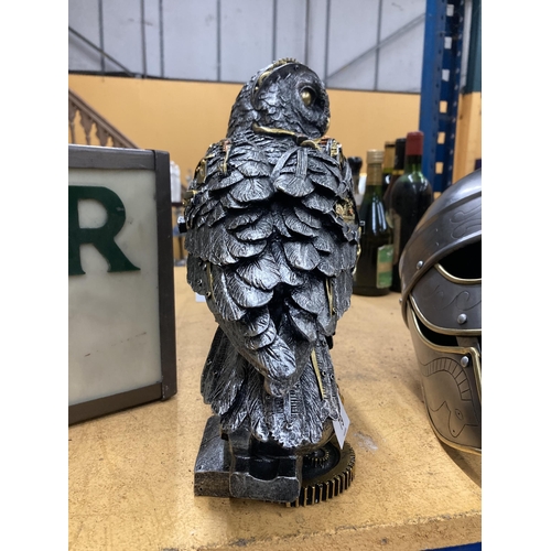 79 - A STEAM PUNK STYLE OWL FIGURE