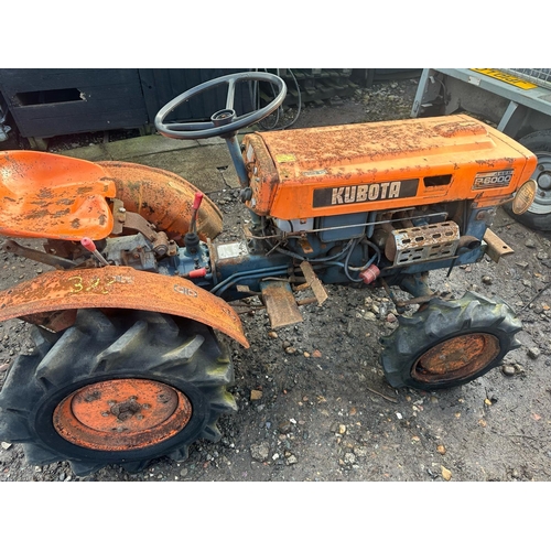 198 - KUBOTA B6000 4X4 MINI TRACTOR - STARTS RUNS & DRIVES NO VAT