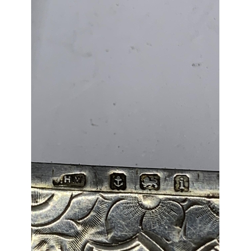 65 - A HALLMARKED BIRMINGHAM SILVER VESTA CASE