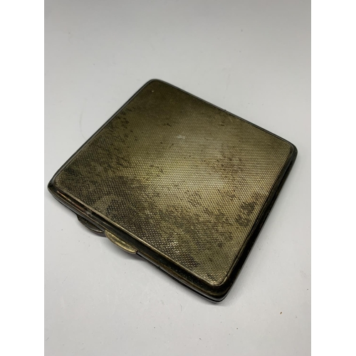 67 - A HALLMARKED BIRMINGHAM SILVER CIGARETTE CASE