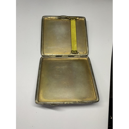 67 - A HALLMARKED BIRMINGHAM SILVER CIGARETTE CASE