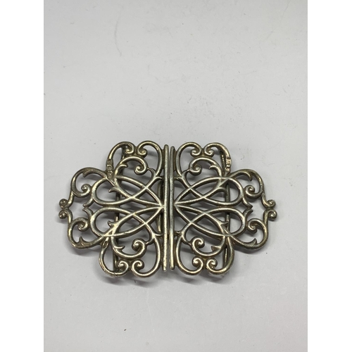 68 - A HALLMARKED LONDON SILVER NURSES BELT BUCKLE