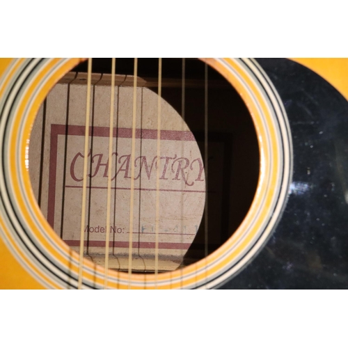 877 - TWO ACOUSTIC GUITARS, A CHANTRY AND ENCORE