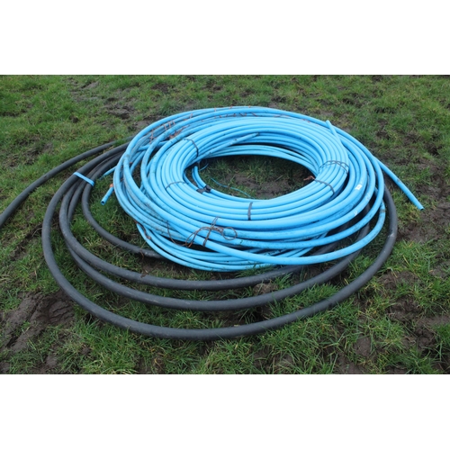 109 - 3 ROLLS OF BLUE PIPE  + VAT