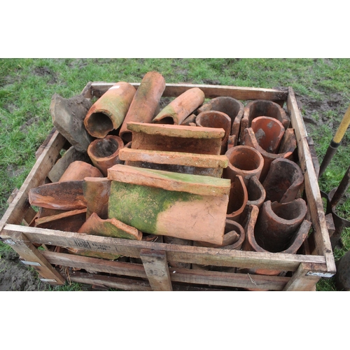 137 - PALLET BOX OF CLAY PIPES  + VAT