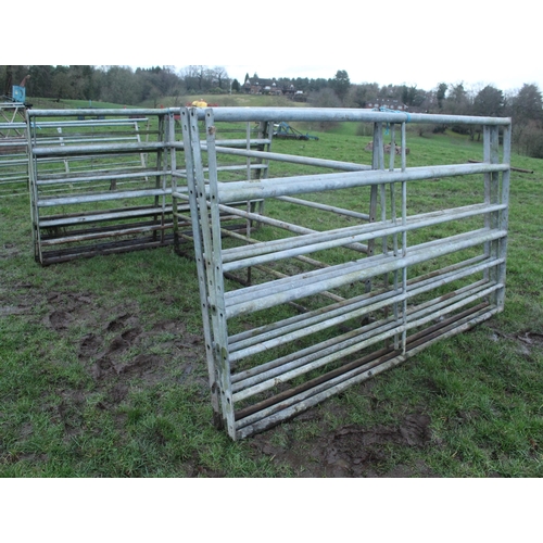 161 - 10 GALVANISED HURDLES 7'10