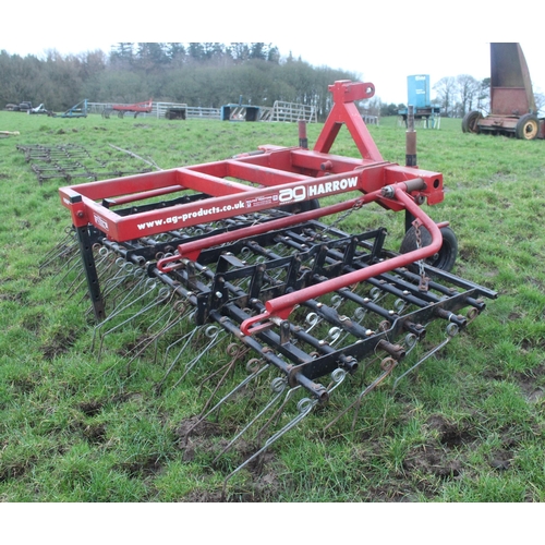 182 - AG GRASS HARROWS 9' WIDE  + VAT