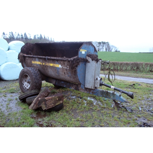 187 - A FLEMING BARREL MANURE SPREADER + VAT