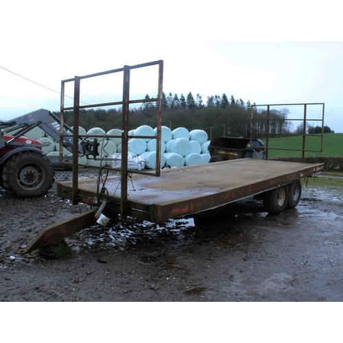 189 - A NORTON TWIN AXLE BALE TRAILER 8' WIDE   + VAT