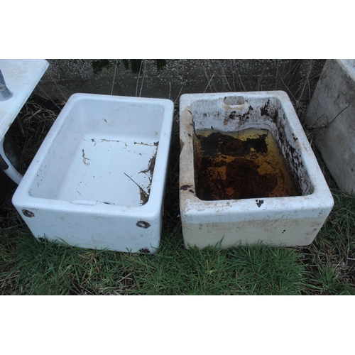 92 - 3 GLAZED SINKS  + VAT