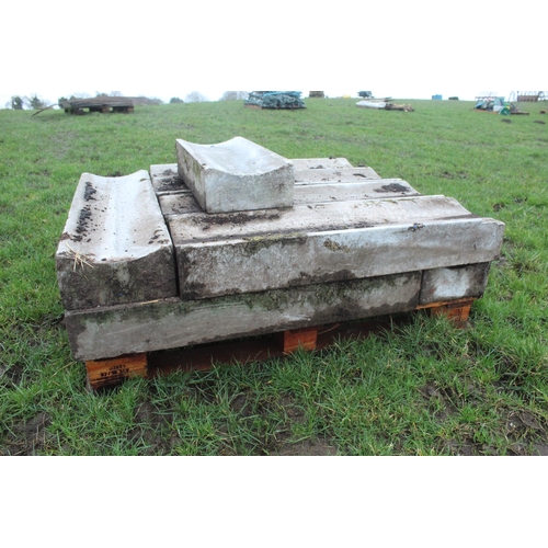 94 - 10 CONCRETE CHANNELS 3' LONG  + VAT