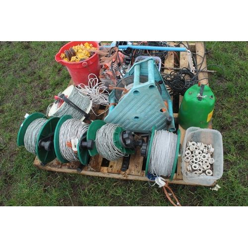 111 - ELECTRIC FENCE WIRE AND FITTINGS  + VAT