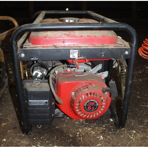 19 - GENERATOR WITH HONDA 168F 6.5 MOTOR  + VAT